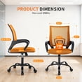 thumbnail image 3 of BestOffice Ergonomic Office Chair, Lumbar Support, Adjustable Height with Armrests for Adults(Orange), 3 of 7