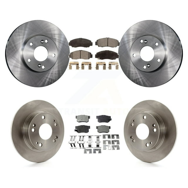 Transit Auto Front Rear Disc Brake Rotors and Ceramic Pads Kit for Car Honda Accord K8T-101141