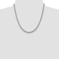 thumbnail image 2 of Auriga Fine Jewelry 925 Sterling Silver Rh-plated 5 mm Domed w/ Side Diamond-cut Curb Chain Necklace for Women 20", 2 of 6
