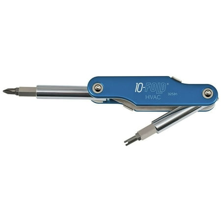 

Klein Tools 32534 10 Fold Screwdriver with Schrader Valve Core