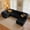 Black, variant on Ovios 130" U-Shaped Sectional Sofa, Oversized Deep Seat Corduroy Modular Couch with Ottoman for Living Room, Gray