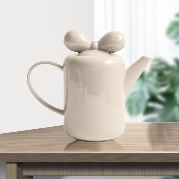 de Cerámica, Decoración de Accesorios de , de Nudo de zo, de Té Nórdica para de Té en gar, Boda, Mujeres Beige perfecl tetera