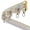 White, variant on Bendable Aluminium Ceiling Curtain Track, with Silent pulley, Adjustable Curved Bay Windows for Home, Hotel, and Office Use
