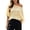 Yellow, variant on SRZYMJ Womens 3/4 Sleeve Crochet Tops Summer V Neck Beach Cover Ups | Casual Off Shoulder Boho Sweaters