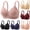 Black, variant on Wireless Bras for Women - Solid Color V Neck Pullover Bra, Nylon & Spandex Everyday Base Layer