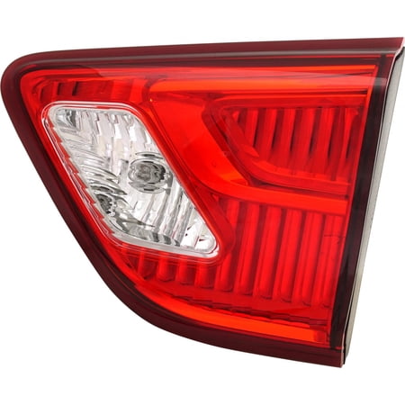 For Nissan Pathfinder 2017 2018 2019 2020 Tail Light Passenger Side | Inner | CAPA Certified | With Bulb | Clear & Red Lens | Replacement For NI2803113 NI2803113C | 265409PF0A