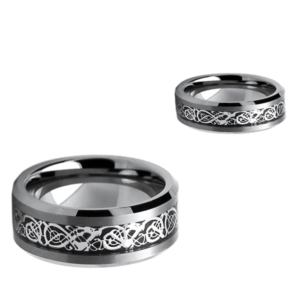 TJ&CO. Tungsten Carbide 8MM/6MM For Him & Her Celtic