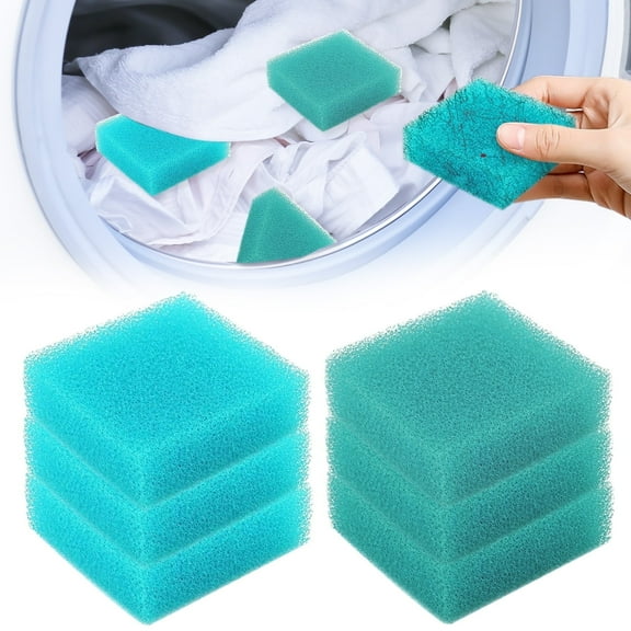 Pet Hair Remover for Laundry, Dryer Sheets Pet Hair Remover, Laundry Pet Hair Catcher Lint Remover, Washing Machine Hair Catcher, Dog Cat Pet Fur Remover, 6Pcs