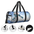 thumbnail image 5 of Bingfone Christmas Snowman In The Snow Print Gym Duffle Backpack for Men Women,Travel Weekender Carry-On Bags with Detachable Back Pack Straps for Traveling Overnight Climb Sports, 5 of 8