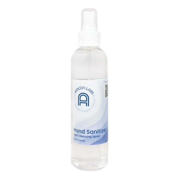 Amcon Instant Hand Sanitizing Spray, Fragrance-Free, 8 fl oz Bottle