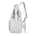 thumbnail image 3 of Mochila para portátil himawari 1881-gris impermeable 18L, 3 of 8