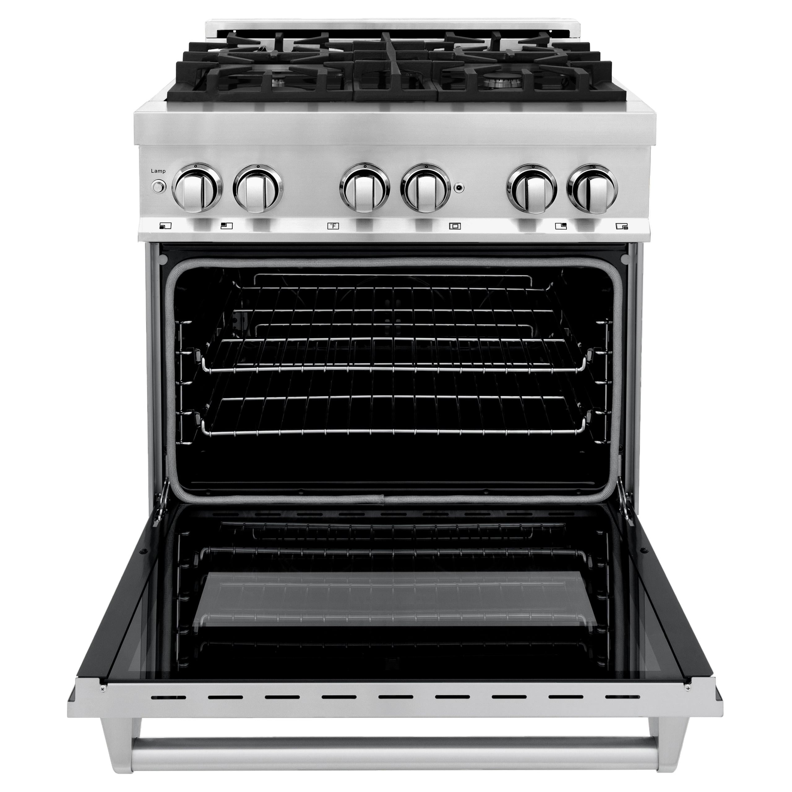 ZLINE 30 in. Professional Dual Fuel Range with Red Matte Door (RA-RM-30)