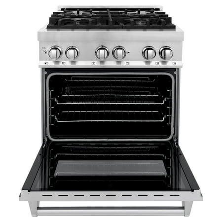 ZLINE - Professional 4 Cu. Ft. Freestanding Dual Fuel Convection Range - Matte red