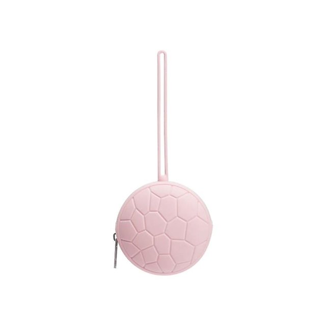 Caja de almacenamiento para chupete de bebé, caja de chupete de silicona de grado alimenticio portátil a prueba de polvo con cordón, bolsa de silicona, caja de embalaje, 1 Uds., rosa