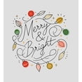 thumbnail image 5 of Merry & Bright Christmas Lights Women's Vivid White Crew Neck Short Sleeve Crop Tee-XL, 5 of 6