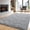 Grey-4' x 6' (Rectangular), variant on Area Rugs For Living Room Grey Bedroom 4x6 Carpet Fluffy Furry Soft Shag Aesthetic Plush High Pile Gray Throw Rug Dorm