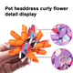 thumbnail image 3 of FloreceBien Lazos para el pelo para perros pequeños, moño rizado Yorkie, accesorios para el cabello para cachorros de gato, suministros de aseo con lazo, 3 of 5