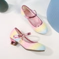 thumbnail image 3 of SNNROO Girls Sparkling Sequin Party Flats - Durable Low Heel  Perfect for Spring & Summer Celebrations, 3 of 7