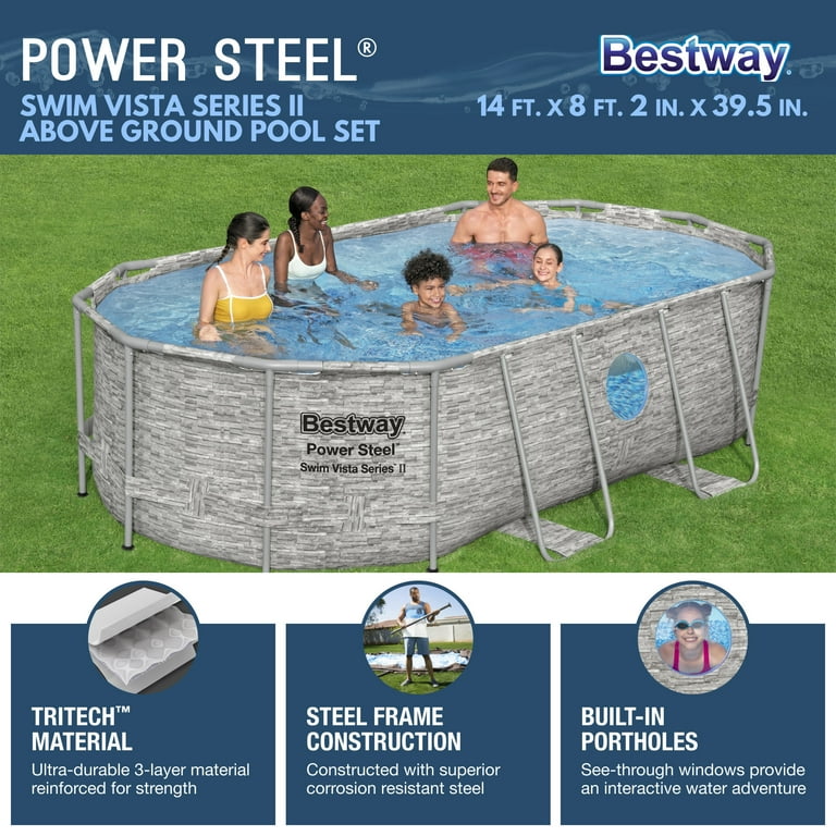 Coleman Power Steel Swim Vista Series 14' x 8'2