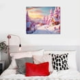 thumbnail image 4 of Nawypu Christmas Wall Art Canvas Prints - Christmas Paintings on Canvas Wall Art - Pink Candy Christmas Modern Bedroom Office Decor Artwork, 4 of 4