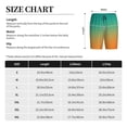 thumbnail image 3 of Pofeuu Orange To Teal Gradient1 Print Men's Soft Woven Elastic Waistband Sleep Pajama Short-Large, 3 of 6