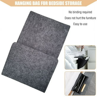 NB Sofa Armsteun Organiseer afstandsbediening houder nachtkastje caddy organizer met 5 zakken, antislip bank afstandsbediening houder bank fauteuil caddy accessoires (35x12.4, grijs