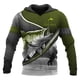 thumbnail image 2 of Sudadera con capucha y sudadera con estampado 3D de pesca de lucio del norte para hombre, moda, unisex, otoño, ropa deportiva informal, 2 of 5