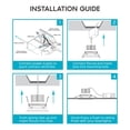 thumbnail image 2 of Luxrite Adjustable Square Gimbal LED Recessed Lights, 5 Color Selectable, Dimmable, Wet Rated, ETL Listed, 2 of 7