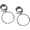 Silver-A, 6mm, variant on 2PCS Surgical Steel Large Hoop Ear Tunnels and Plugs - Dangle Expander Gauges Stretcher Piercing for Women (6mm - 25mm)