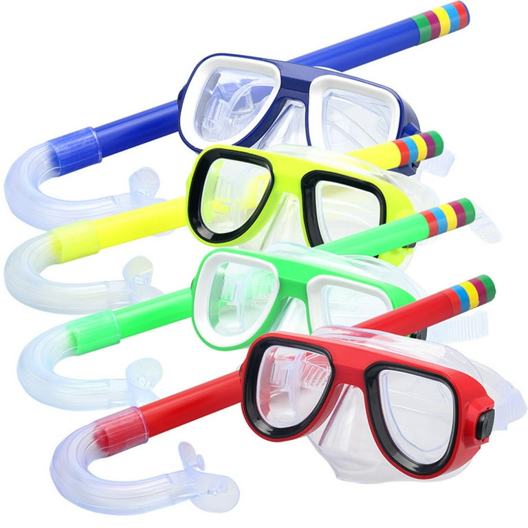 Kids Snorkel Set Snorkeling Mask Swimming Goggles with Snorkels Tube Diving Gear Walmart