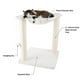 thumbnail image 4 of Petmaker Árbol para Gatos y rascador Dos Postes rascadores de sisal Estilo Hamaca y Juguete Interactivo para Colgar para Gatos y Gatitos (15.75"), 4 of 5