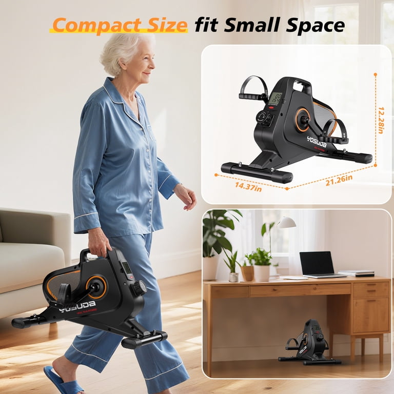 YOSUDA Under Desk Bike Pedal Exerciser, Magnetic Mini Exercise