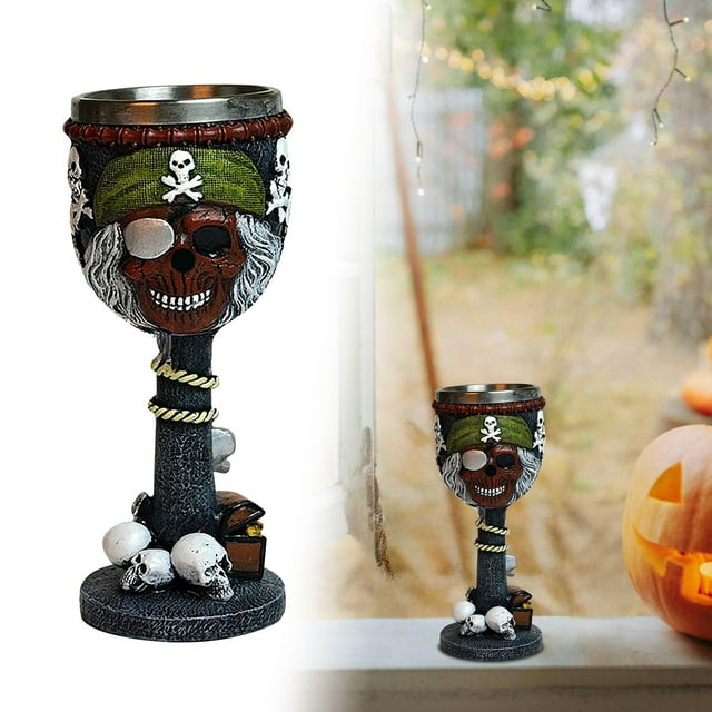 TIELUTT 3D Resin Highball Glass Set Stainless Steel Cups for Gothic Bar & Home Party Accessories Kitchen Cups Glass Set Coffee Cups Big Ocean Glassware Kitchen Cups Fancy Mug