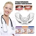 thumbnail image 3 of Aparatos de ortodoncia Dental de 3 etapas, entrenador de alineación, retenedor de dientes, protector bucal de bruxismo, alisador de dientes, aparato, 3 of 4