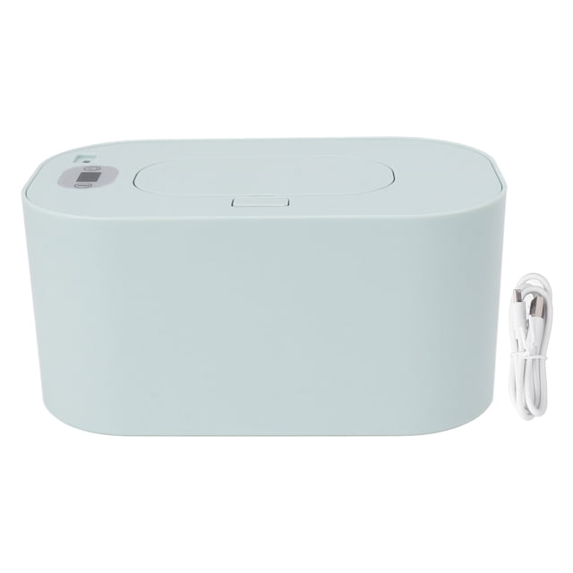 Calentador de toallitas húmedas para bebés, portátil, con temperatura constante y USB, ajuste de temperatura, dispensador de calentador de 5 V, color verde