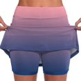 thumbnail image 2 of Jxximdong Skorts for Women Women's Fashionable Athleisure Skirt With Pockets Camouflage Printed Mid Rise Skirts Tennis Skirts Pink XXXXXL Culottes, 2 of 9