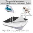 thumbnail image 3 of Ironing Board Cover and Pad Extra Thick Heavy Duty Padded Multiple Layers,Non Stick Scorch and Stain Resistant,Black, 3 of 7