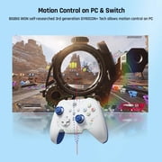 BIGBIG WON Rainbow 2 SE Bluetooth Wireless Controller with Motion Control Aim, Hall Effect Triggers for Switch, PC, Android and iOS - Pink