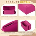 thumbnail image 3 of Uxcell Purse Organizer Insert Set, Portable Felt Organizer Bags with Zipper Multiple Compartments Purse Liner for Shoulder Satchel, Tote Bag, Handbag Shaper(8.7 x 2.4 x 5.5", Rose Red), 3 of 7