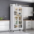 thumbnail image 2 of Jopath Open-Door Kitchen Pantry Storage Cabinet,Multilevel Pantry Storage Cabinet Side Cabinets for Kitchen,Living Room,Wh, 2 of 7