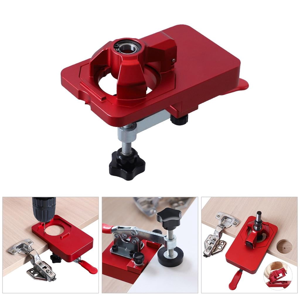 CEORPER 35mm Hinge Punch locator Hinge Boring Jig Positioning Plate Hinge Drilling Jig