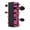 Red-Black, variant on Makeup Brushes Holder Organizer, Silicone Vanity Air Drying Rack Display Storage for Brush, Eyeliners and More, Practical Cosmetic Tools Container (Pink-White)
