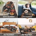 thumbnail image 2 of Yayeee Throw Blanket for Couch Soft Warm 60" x 80" Sofa Chair Bed Decoration, Colorful Flower, 2 of 7
