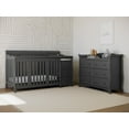 thumbnail image 2 of Storkcraft Portofino 5-in-1 Convertible Baby Crib and Changer, Gray, 2 of 15
