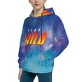 thumbnail image 5 of Ben Azelart Stay Wild Kids' Hoodie 3d Print Sweatshirt Soft Pullover Hooded With Big Pockets For Boys Or Girls Large, 5 of 8