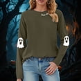 thumbnail image 2 of Kakishop Halloween Shirts for Women Long Sleeve T-Shirts Funny Graphic Print Casual Loose Comfy Crewneck Tunic Tops Women Fall Outfit (AG,2XL), 2 of 8