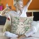 thumbnail image 4 of Juego de almohadas de Pascua con borde estampado, cojín decorativo para sala de estar, cojín para sofá, 4 of 5