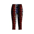 thumbnail image 3 of Youyipin women's pants American Flag Leggings USA 4th of July Patriotic Stripes High Waist Soft Stretchy Yoga pants for women, 3 of 5