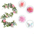thumbnail image 2 of Simulation Rose Rattan Fake Flowers Rattan Home Decorative Vines Landscaping Decorative Simulation Rattan, 2 of 5