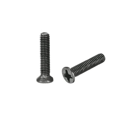 

Uxcell M3 x 8mm Phillips Screw Fastener Black Zinc Plated 150 Pack